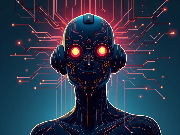  Practical work 2
Task :  Creating an illustration with AI elements
The goal of :
 Use Adobe Illustrator tools to create an illustration ,  stylized as artificial intelligence  ( Cyberpunk,  digital aesthetics ,  abstract shapes ).
Part 1 :  Preparation
1 ...