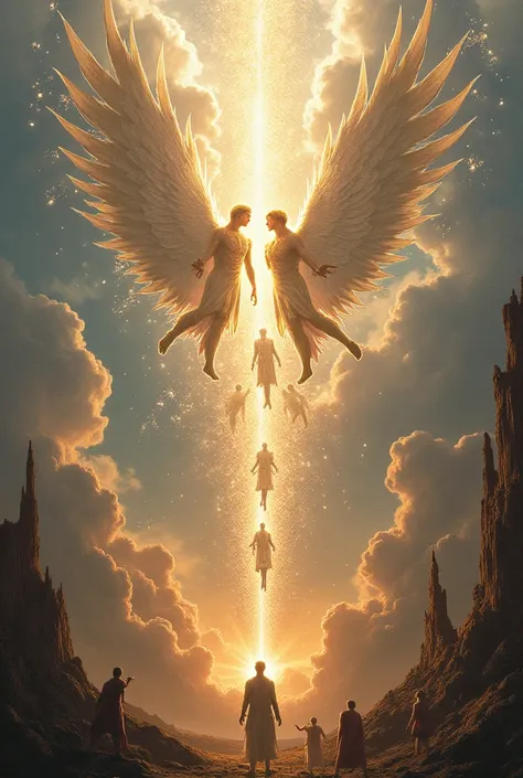 An illustration of the Watchers and the Fall of the Angels