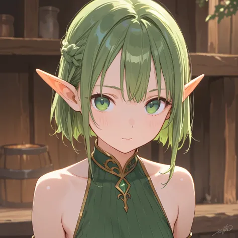 elf girl,Age 10,Slender,Fantasy