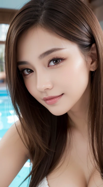 ((Best Quality、8k、masterpiece：1.3))、Sharp focus：1.2、Beautiful woman with perfect style：1.4、Slim Abs：1.2、((dark brown hair、Huge boobs：1.2))、(Natural soft light、Urban Department:1.1)、Very detailed face and skin texture、Fine grain、Double eyelids、Sexy secretar...