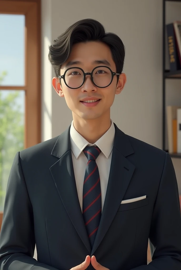 Law Made Simple by Ko Sai Vlog, 30 years old Asian male lawyer wearing glasses