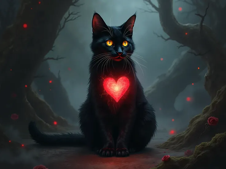 Black cat heart 🐈‍⬛🖤