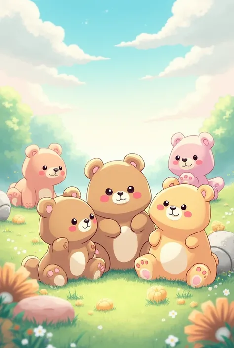 cute little bears anime