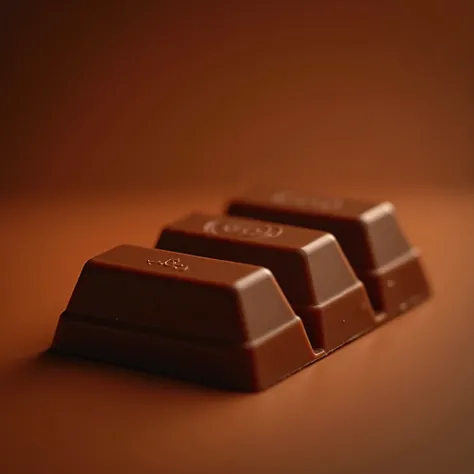 High-grade chocolate、 backlit、 ultra high definition image 、Delicious atmosphere、 Simple Design 、 depth of field on the shoulder、