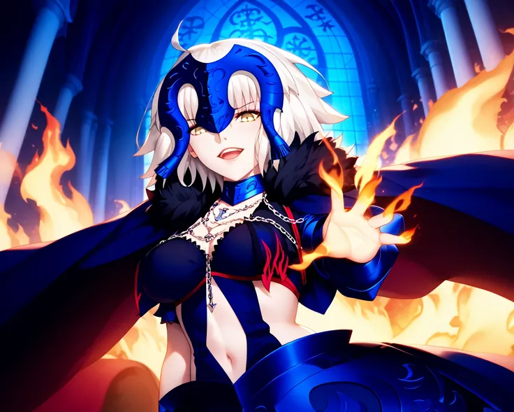 {{{{{jeanne d'arc alter (fate), fate/grand order}}}}}, masterpiece, best quality, ultra-detailed, extremely detailed, beautiful, extremely detailed CG 8k wallpaper, ultra detailed background, bloom effect, holylight, light rays, strong light coming in, dee...