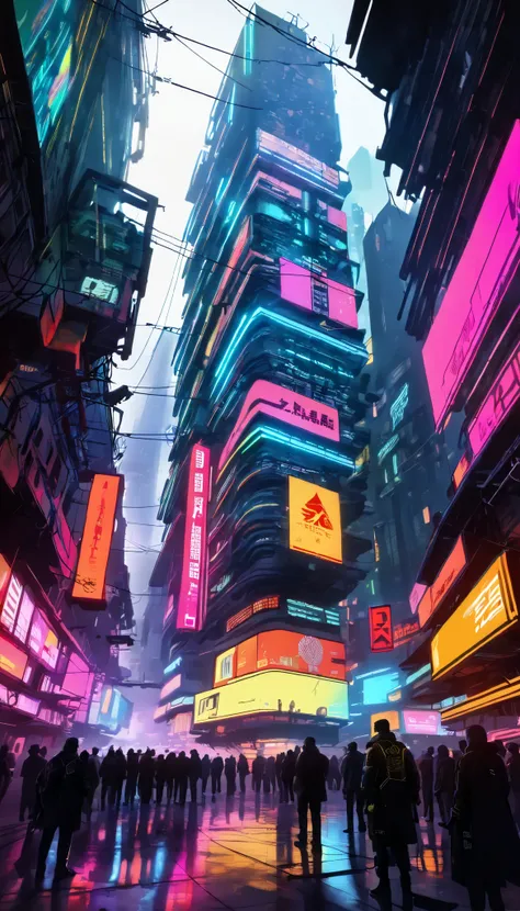 Multiple Exposure, Stopped Time , Create absurd scenes by layering multiple backgrounds, a: Faded Memories of World Wars , b: Modern Architectural Design and Reconstruction , c: Future Cyber Cities , a, c, bの順に透過性レイヤーを重ねたMultiple Exposure表現, Paradoxes th...