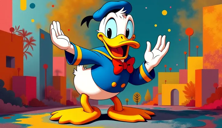 Donald duck neo Pop Art 