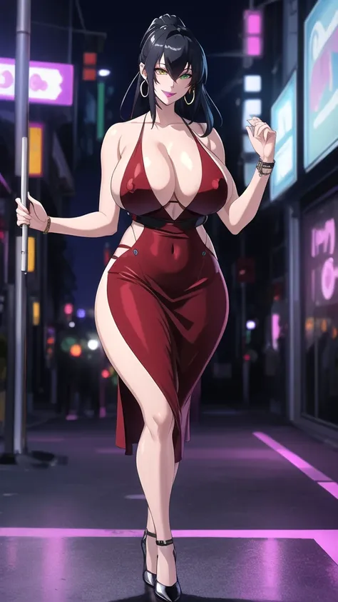 (masterpiece, High resolution, Highest quality:1.3), Professional artwork, 8K, Very detailed, complicated,  Vivid image, Sharp focus, Trending on pixiv
Aishwaryalei, alone, Mature Woman, 40 years old, Mature Woman, Curvy,  Pause, night_null, City lights, s...