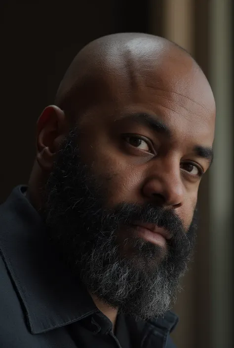 8K SDXL Very Lifelike Best Highest Realistic Quality very real 8K very detailed highly intricate photorealistic very real realistic highly lifelife detailed photo of a Very Sexy handsome bearded and rugged hairy burly thick african american black bald man,...