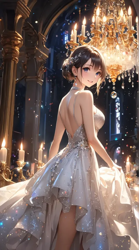 (( top quality)),(  ultra high resolution),(  very detailed),(  Detailed Explanation ),((  best CG  )),(  BEST ARTWORK  ), Ultra-precise art,  Amazing Painting Art,(Exquisite art:1.5), woman,  Beautiful Well-Dressed Face ,  Sharp Eyes Staring At You, A smi...