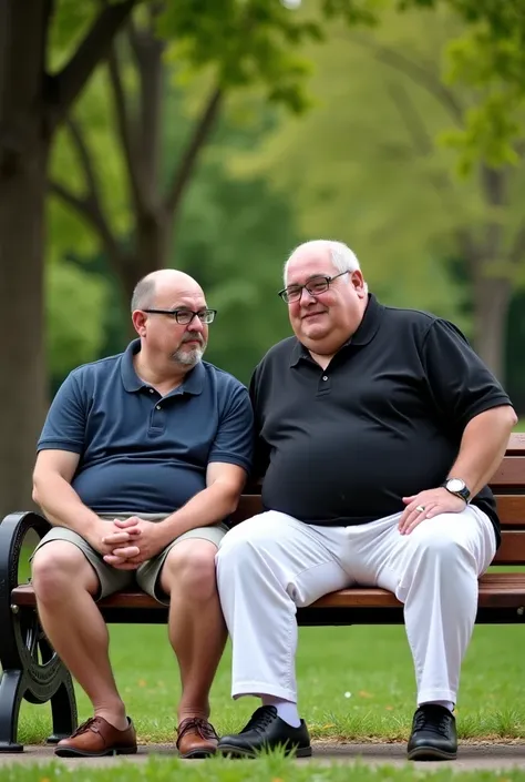 Chubby grandpa 60 year old , fat, mix Turkish and Mexican chubby, handsome masculine sense, thin hair almost bald, thin moustache, glasses, similar mix to Vince Gill and Jerzy Engel, wearing black Polo shirt and tight white trousers, sitting astride open w...