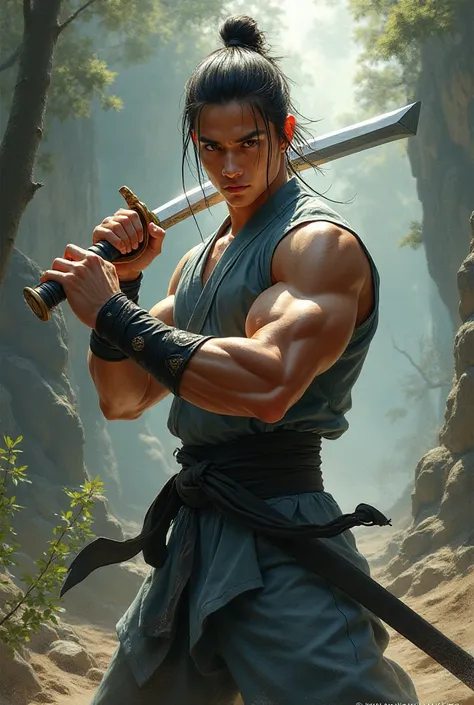 A Martial artist pic with sword