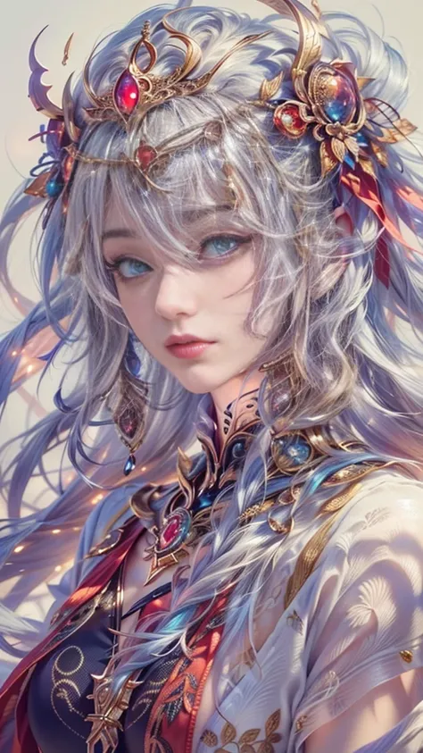 (32K, Dark Fantasy:1.5,  top quality,  masterpiece:1.5,  ultra high resolution),  Mythical world:1.3,  perfect dynamic composition:1.3,  Mystery:1.3, Detailed skin and facial textures:1.3,  elegantでセクシースリムな女性魔法使い,  Phoenix:1.3,  beautiful and aesthetic:1.3...