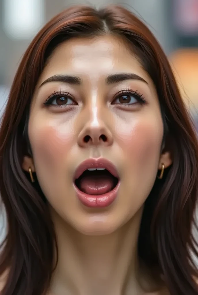 ((  ultra-high resolution during video recording  , retina,    anatomically accurate ,   textured skin,   More details,   high details, 8k))((  In terms of facial expression  , 、 Only a beautiful woman's nose is shown on the screen )) close-up ,Around town...