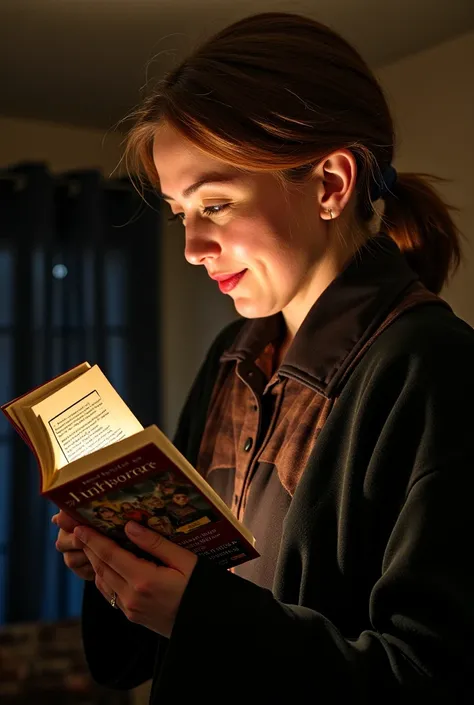 First printed copy of Harry Potter and the Philosopher’s Stone – A close-up of Rowling holding the first printed book in her hands, staring at it in awe.
