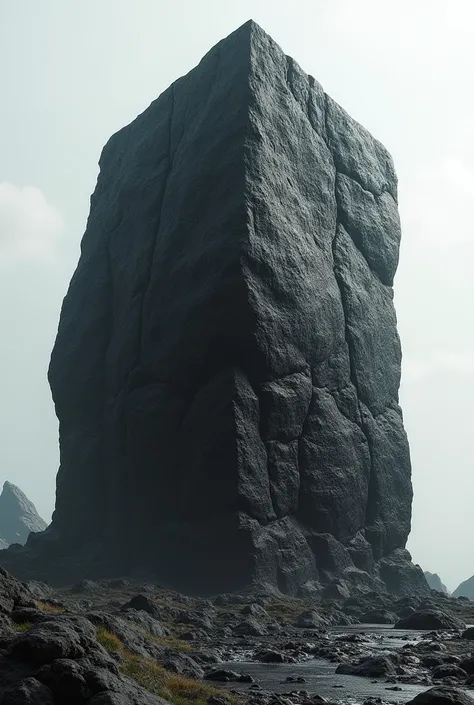 realistic rock black color