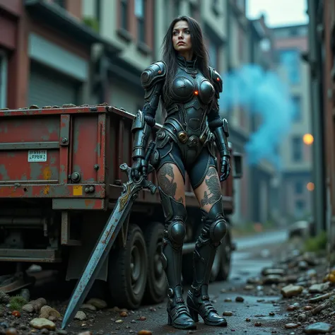 - Main Character, Adult Woman "Faroe Islands", Beautiful, tall, long legs, full of tribal tattoos that are clearly visible.

- Wearing a costume ("Full Sexy Armor"), a costume that embodies the form of "KAMEN RIDER", (Armor Chest and Thighs slightly open)....