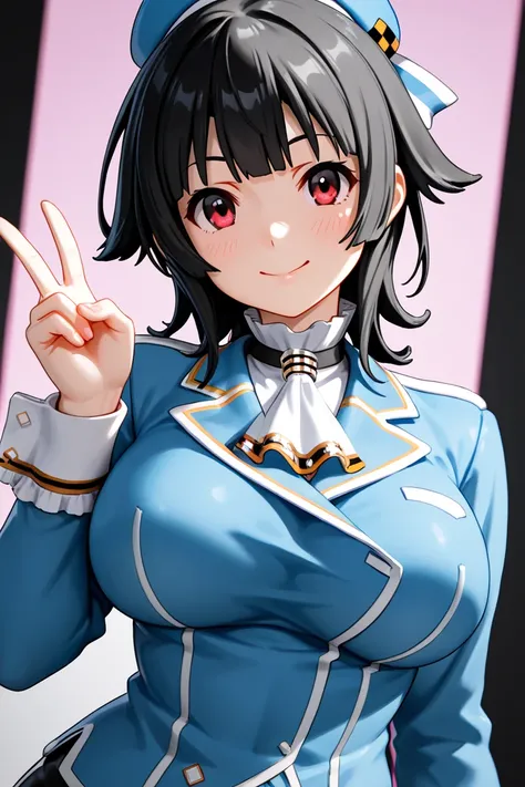  hook, takao,  peace sign, smile, Set your eyes on this