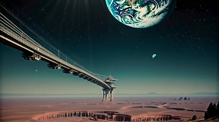 photograph, cinematic color grading, whimsical,gargantuan scifi megastructure beyond the beginning of the universe