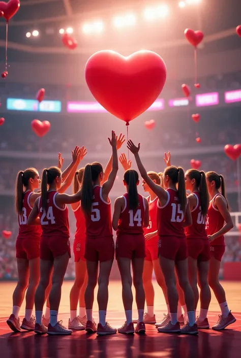 Happy Valentine's Day to an athletic team 