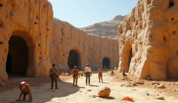 The construction of a new playground in Recreation Sector 7. Engineers and human volunteers work together, building safe climbing structures integrated with the mineral formations. Aliens observe the construction with curiosity, learning about human play c...