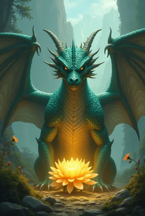 The Dragon's Past*: The dragon has a fascinating past that led it to guard the Golden Flower. Write a story about the dragon's history and how it became the flower's protector.