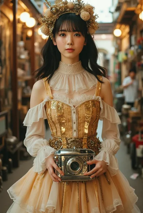 Woman in steampunk costume taking photo, wearing steampunk attire, steampunk fantasy style, (Steampunk), (Steampunk), a steampunk beautiful goddess, steampunk beautiful anime woman, Steampunk Girl, Steampunk style, steampunk fantasy, Steampunk, steampunk i...