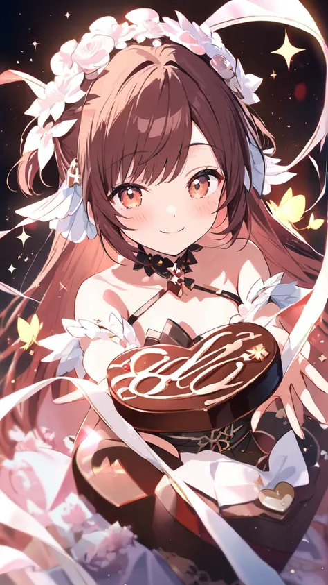   cute smile ,8k high resolution,Light Fairy,gentle gaze
Valentine's day chocolate  
ダンスをしながら歌う