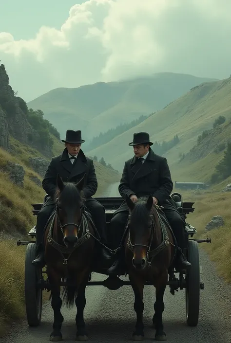  Homles and watson Traveling on horse cart to dartmoor