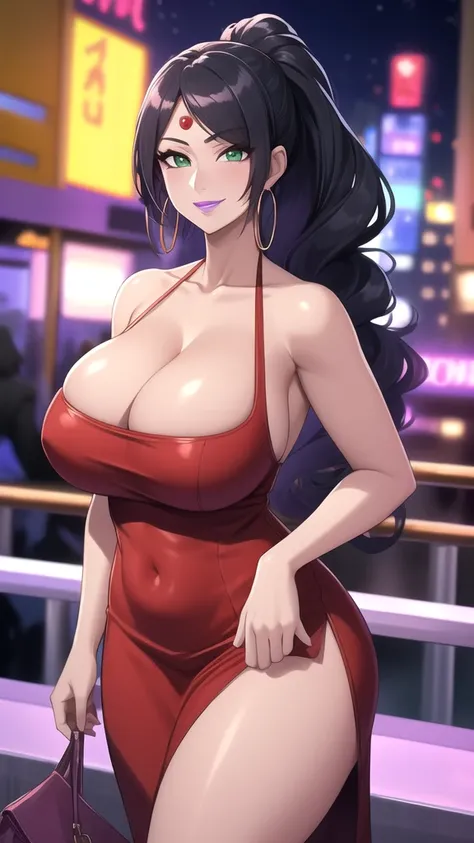 (masterpiece, High resolution, Highest quality:1.3), Professional artwork, 8K, Very detailed, complicated,  Vivid image, Sharp focus, Trending on pixiv
Aishwaryalei, alone, Mature Woman, 40 years old, Mature Woman, Curvy,  Pause, night_null, City lights, s...