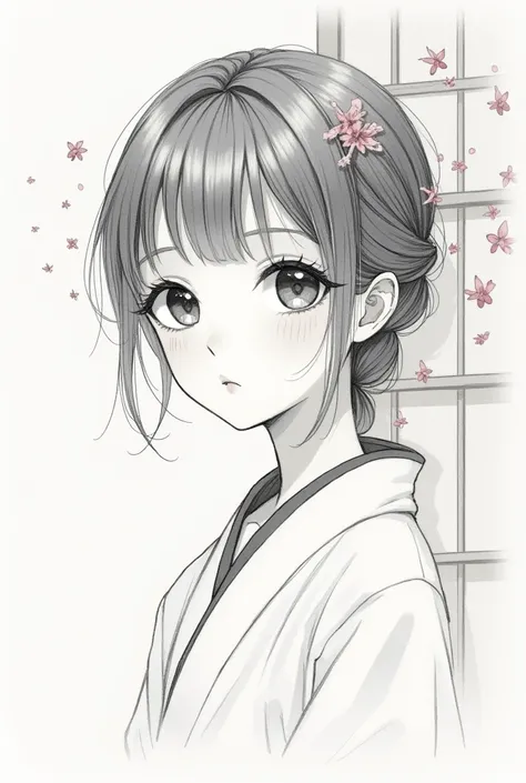 Japanese girl sketch 