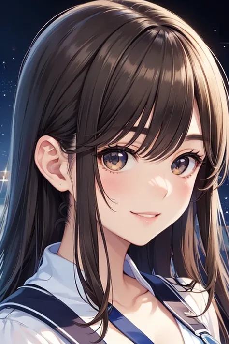 Takane Manaka, shiny brown long hair, beautiful brown eyes, smiling face, sparkling pupils, (fine grain), highly detailed eyes, highly detailed face, highly detailed eyes,, (masterpiece:1.2, best quality), 1 girl, cowboy shot,, 


cowboy shot,


High resol...