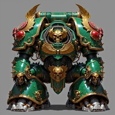 Modeled after a powerful StarCraft Mecha Clan fighter, Thai Mecha 「 Naga Throne 」
set up： Smart Amphibious Mecha ， blends snake god totem with tropical jungle camouflage system。
 keywords：

Material： Snake Scaly Adaptive Armor 、 Siamese Gold Leaf Decor

De...