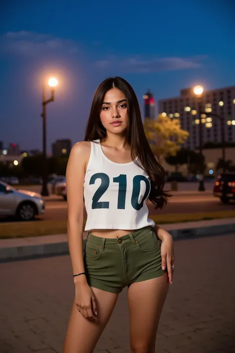  
A striking, 8K resolution Full Body View portrait photography image of a Ultra-Sexy, Ultra-Beautiful and Very erotic 19 Years Young Latina Female Adult Film model, exuding elegance and style Dressed like a Chola  Gangsta Chicana with  a Very  Real Chican...