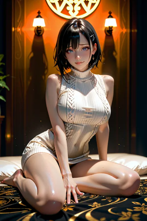 full body Waifu beautiful detailed eyes, beautiful detailed lips, extremely detailed eyes and face, longeyelashes, 1girl, sensual, young woman, sexy medium / large breasts, beautiful feminine face, nice sexy thighs, slim, sexy, erotic, beautiful fashion cl...