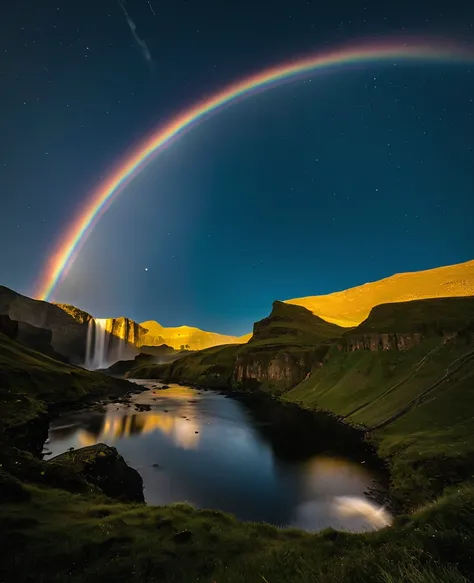 score_9, score_8_up, score_7_up, score_6_up, score_5_up, score_4_up, Landscape, Sky, Night, ((Moonbow))