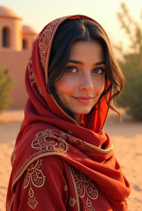 Make a picture of arabic girl