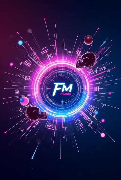  Need a 2560 x 1440 px cover
Add notes , moments from the music creation program and an inscription in the middle "FORS MUSIC ", there as well as add neon colors and modern 