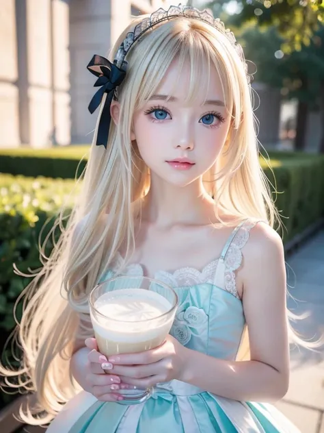 8k, top quality,The real picture, Intricate Details,超A high resolution, depth field,Masseter muscle area,natural soft light, professional lighting,1 white girl ,( cute:1.2),( Gothic Lolita Fashion), bright expression , Young, shiny, shiny white shiny skin ...