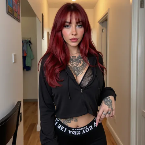 Vanessa was a stunning 21-year-old European woman with fair skin,  who had extensive tattoos starting from her neck and then covering the rest of her body, excluding her face the style of the tattoos were depictions of demonic imagery with sexual undertone...