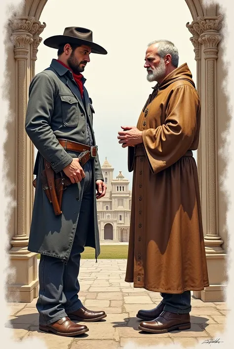 Arthur Morgan and Saint Thomas Aquinas drawing