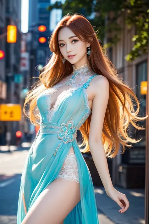  Beautiful Virtual Idols  ,  Detailed Digital Avatars  ,  Bright Holographic Figure , Clear Glowing Skin  ,  detailed facial features from genitals ,  charming smile , Delicate expression,  I wear long, flowing hair ,  Elegant Poses  ,  Surreal Futuristic ...