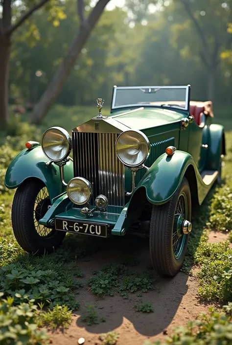 Rolls Royce transformed into a wheelbarrow