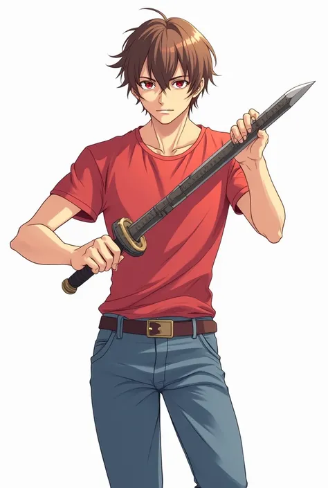 a drawing of a man holding a large metal rod in his hands, clean anime outlines, sharp line art, intense line art, clean line art, perfect line art, dramatic pose of wielding a sword but holding a large metal rod in two hands, simple line art, outline draw...