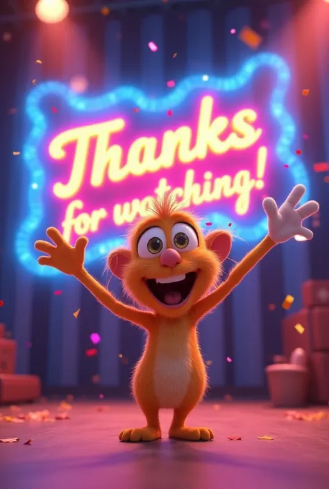 [Image Prompt: The animated character waves goodbye as a big “Thanks for Watching!” message appears.]
