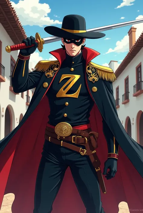 I want an anime character that looks like Zorro 