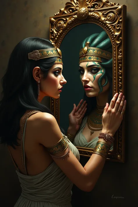  Cleopatra faces in the mirror Medusa
