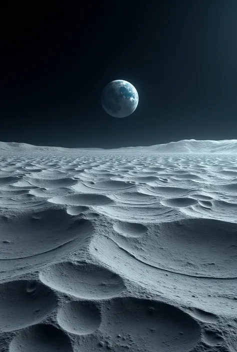 I want a landscape of the moon 