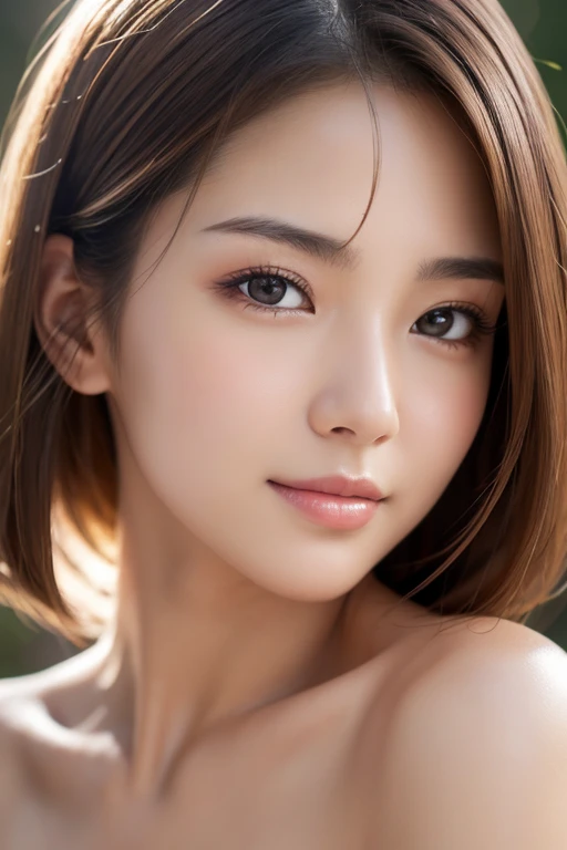 Realistic、Masseter region、Please redeem、High resolution、RAW Photos、Realistic、Bright lighting、Face Light、Smooth Professional Lighting、Japanese women、Beautiful woman、Completely naked、Beautiful nipples、Face close-up、modeling、gravure、sexy、so beautiful、Realisti...