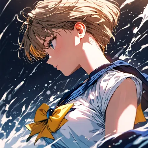 1girl, Sailor Uranus XL, masterpiece, (Ultra detailed:0.5), best quality, beautiful, great score,